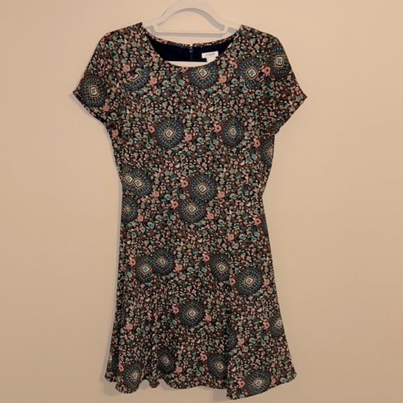 J Crew Factory Short Sleeve Flutter Dress - Picture 4 of 13
